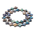 Cuentas de conchas de paua trébol