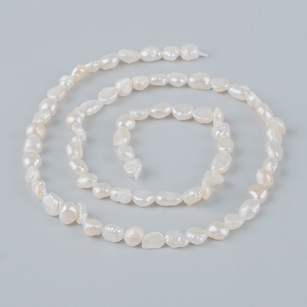 Perle coltivate lucidate su due lati