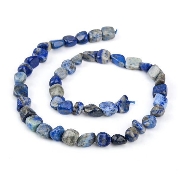 Perles irrégulières en pierre de lapis-lazuli