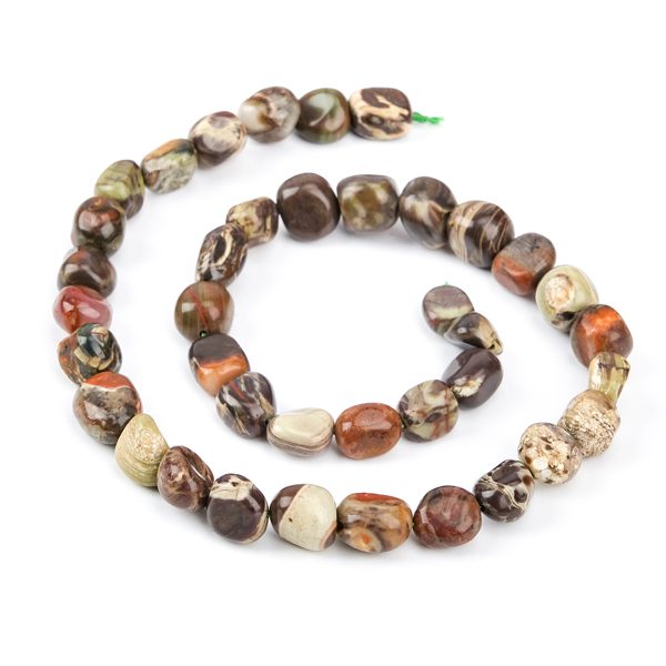 Mixed Color Agate Irregular Stone Beads