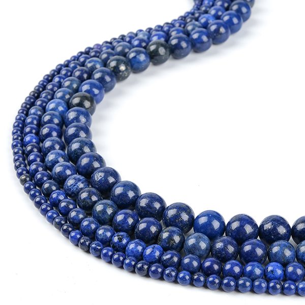 Perles en pierre de lapis-lazuli