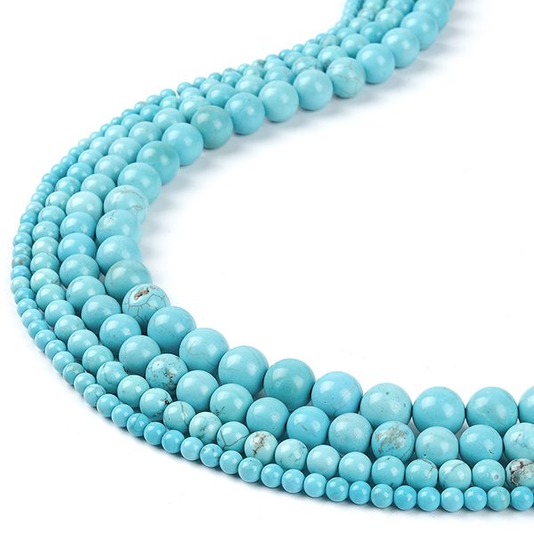 Perles en pierre turquoise