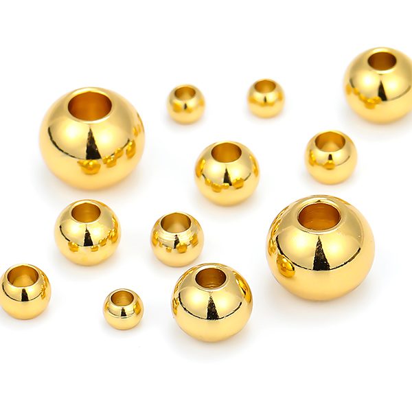 Gold spacer beads