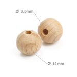 1000 Bolas Madera de Haya Ø14mm