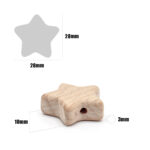 50 Cuentas gatos de Madera Haya