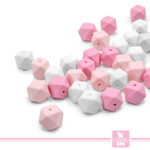 Lote 300 Cuboctaedros de Silicona 17mm Marshmello