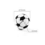 50 Bolas de Silicona Fútbol Ø15mm