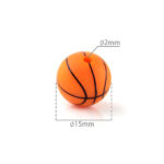 50 Bolas de Silicona Baloncesto Ø15mm
