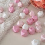 Lote 300 Cuboctaedros de Silicona 17mm Marshmello