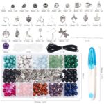 Kit de materiales para manualidades con cuentas de piedra