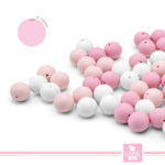Lote 600 Bolas de Silicona Ø15mm Rosado