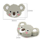 50 Cuentas Koala Silicona